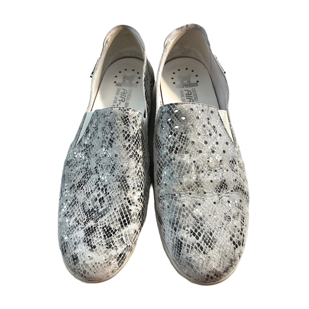 Mephisto Helen Snakeskin Embossed‎ Slip On Shoes Comfort Walking